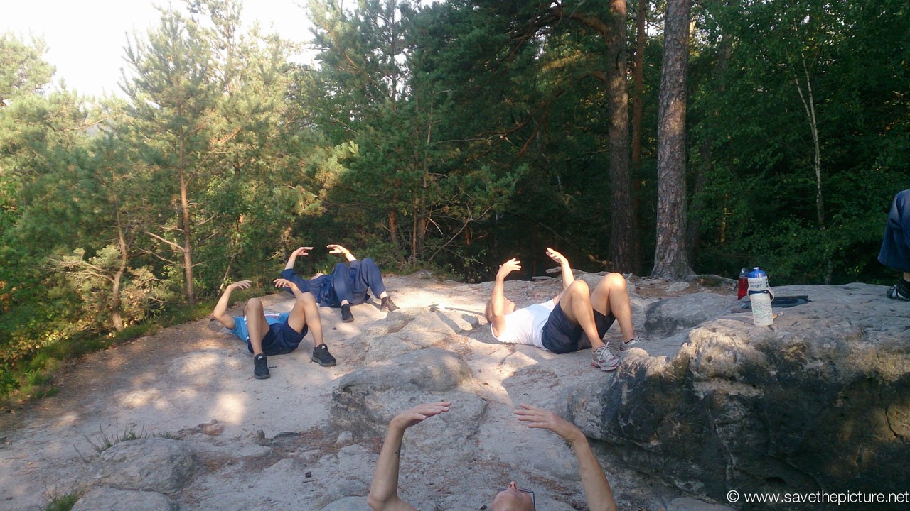 Early morning Natural Tuning training, reclining ZenJPG