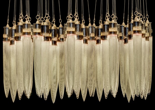 Lifestyle, Robert Nollet, sensual light objects, Silver Tube Lamp