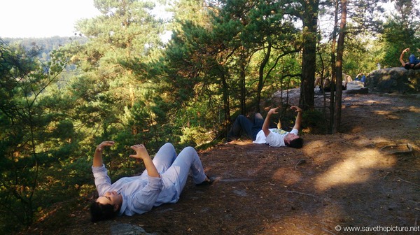 lying zen meditation,starting the day grounded