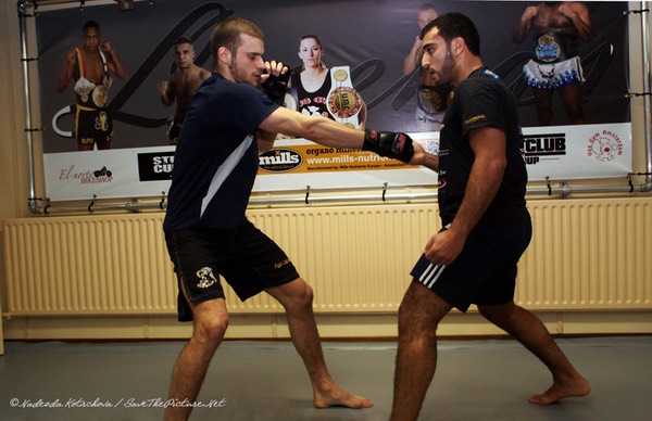 MMA training, warming up 5