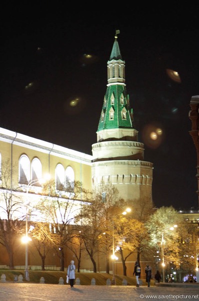 Moscow red square night