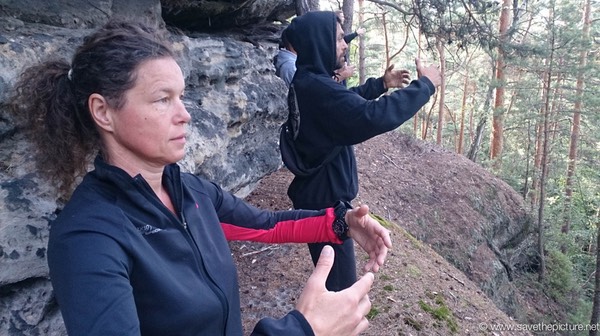 Nadja early morning Ritsuzen at the edge