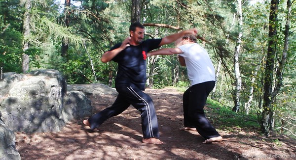 Taikiken  high punch defense, with rib punch counter