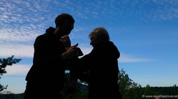 Taikiken, after sunset training