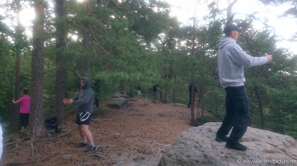 Taikiken Czech Summer workshop Ritsuzen on the rock