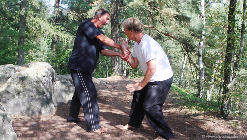 Taikiken double wristlock release, using hakei and body mechanics!