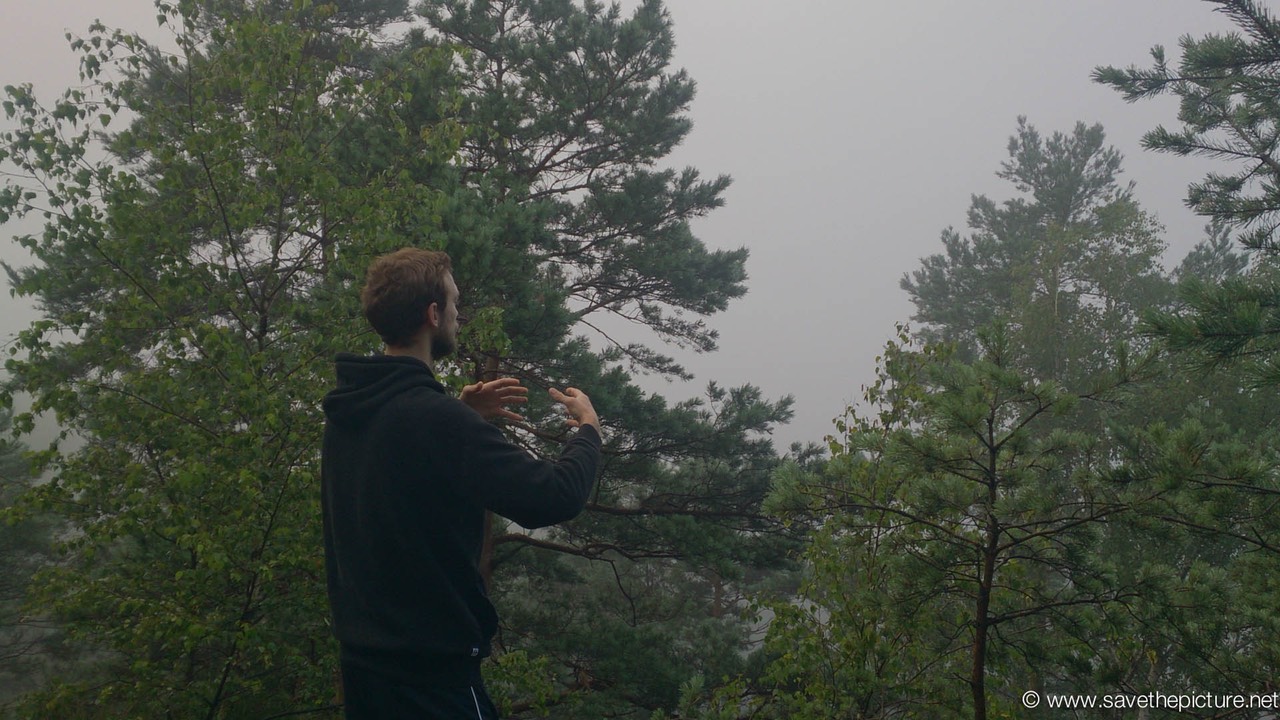 Taikiken early morning Ritsuzen in the mist