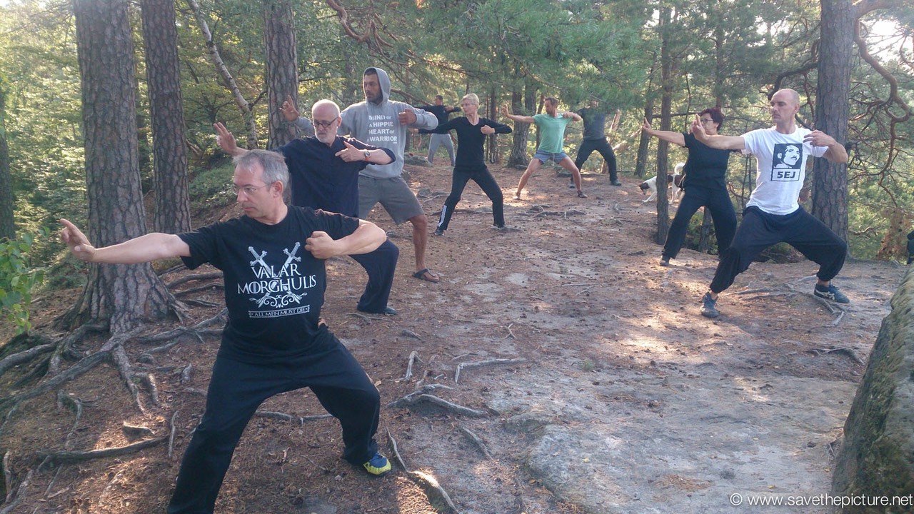 Taikiken, eatly morning Hachidankin training