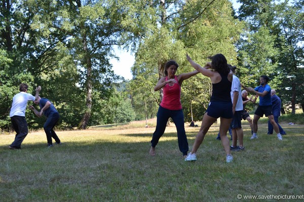 Taikiken light sparring during the Taikiken Natural Tuning week in Cz