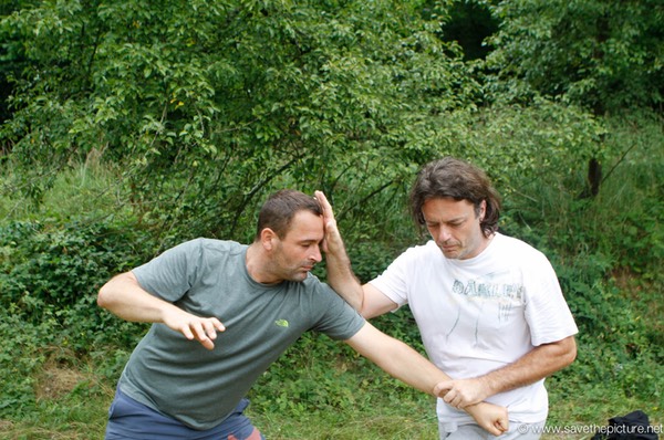 Taikiken Lucian training crossing hand