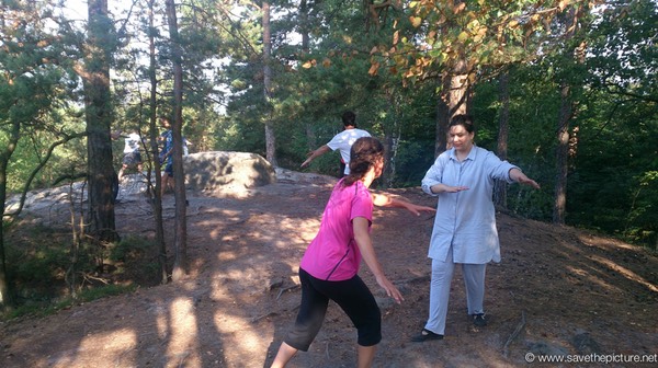 Two circle Taikiken coordination training Cz workshop